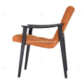 Single Seater Hotel Chair Wooden frame with armrest hotel chair Supplier